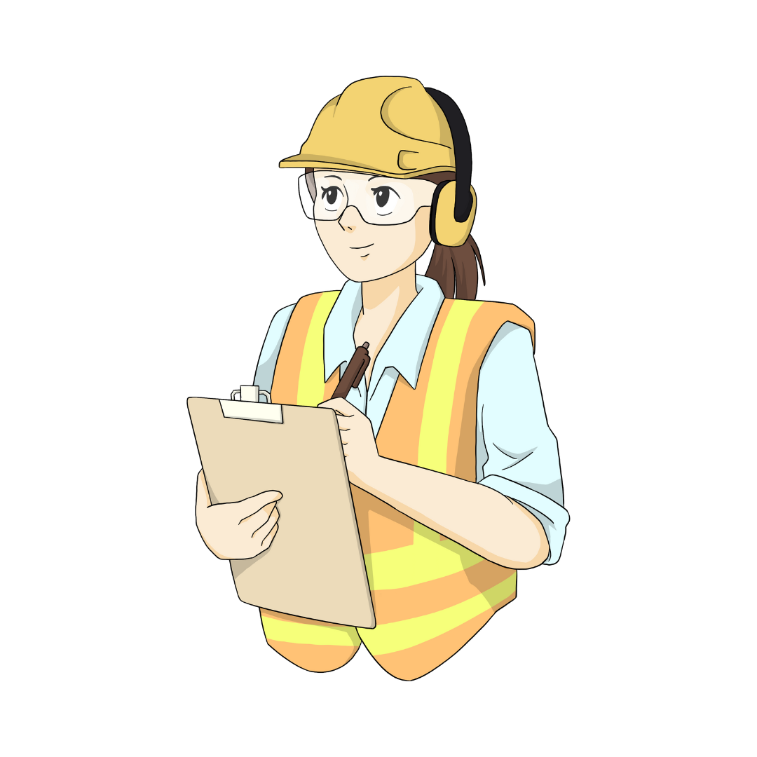 自動車部品の検査作業